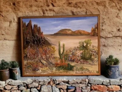 Bev Doolittle Early Unauthenticated 1977 Original Oil From Prescott, Az Estate. - Image 1 of 4