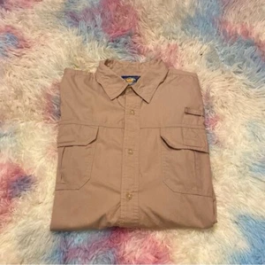 Vintage Native Kid Long Sleeve Fishing Shirt Mesh Back Button Down Men’s XL - Picture 1 of 6
