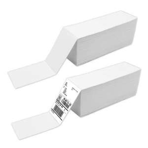 4000 4x6 Fanfold Direct Thermal Perforated Shipping Labels Zebra Rollo Printers - Picture 1 of 8