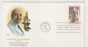 TurtlesTradingPost- Dr George Papanicolaou 1978 #1754  FDC- Fleetwood Cachet - Picture 1 of 2