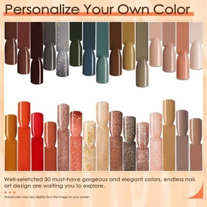 NEW: Dip Powder Nail Kit - 30 Colors with Accessories - Picture 1 of 7