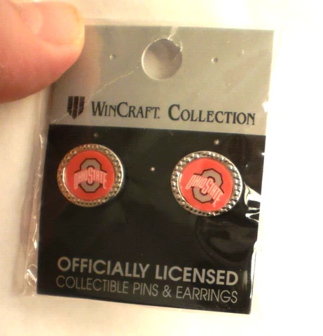 OSU WinCraft Collections THE Ohio State University Earrings NEW UNUSED Cover