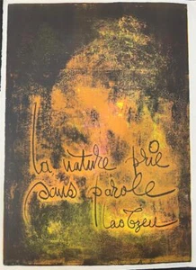 Hoi Lebadang Nature Prays Hand Signed Unique Serigraph on Paper Religious Art - Picture 1 of 3