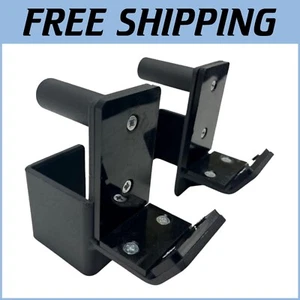 Durable Home Gym J Hooks for 2.3-inch Power Cages - Protect Barbell Knurling - Picture 1 of 6