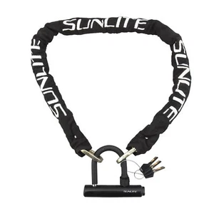 SUNLITE Defender Mini-U/Chain lock 10mm Black Key Bike Lock - Picture 1 of 1