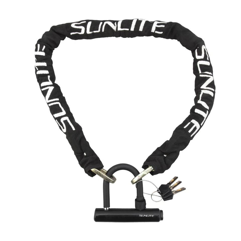 SUNLITE Defender Mini-U/Chain lock 10mm Black Key Bike Lock - Image 1 of 1