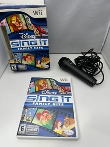 Wii Disney Sing It Family hits Video Game and Microphone - Picture 1 of 2