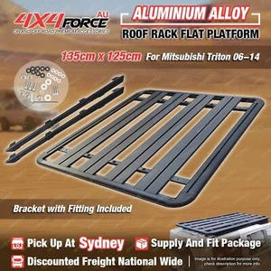 135x125 Al-Alloy HD Roof Rack Flat Platform for Mitsubishi Triton ML MN Dual SYD - Picture 1 of 4