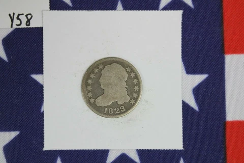 1823 Capped Bust Dime - About Good-Good Condition - reduced (Y58) Cover