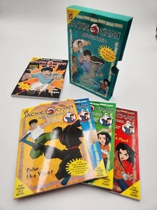 Jackie Chan Adventures Box Set #1-4 W/ Cards + Super Special Day of the Dragon - Foto 1 di 8