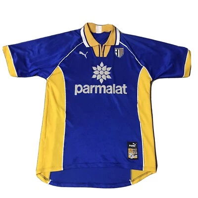 VINTAGE PARMA 1997/1998 AWAY FOOTBALL SHIRT JERSEY ITALY SOCCER PUMA SIZE L/XL - Image 1 of 4