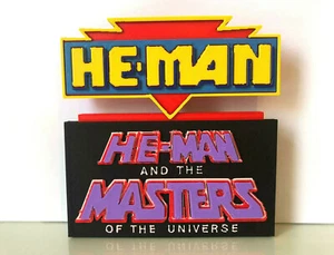 He-Man and the Masters of the Universe Logo Collectible Display Text Stand SheRa - Picture 1 of 4