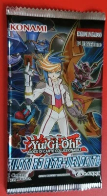 YU-GI-OH❗️bustina SIGILLATA 9 card PILOTI AD ALTA VELOCITÀ carte figurine ITALIA - Immagine 1 di 2
