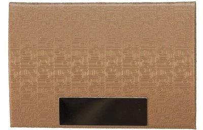 Tarjetero Bolsillo Metal Identificación Cuero Acero Inoxidable Estuche Tarjeta de Crédito Foto 1 de 2