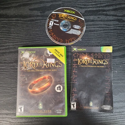 Lord of the Rings The Fellowship of the Ring Microsoft XBOX Complete Great Shape - Image 1 of 2
