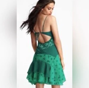 Victorias Secret Green Dress Babydoll Fairy Floral Whimsy Coquette Girl Sz 4 NWT - Picture 1 of 10