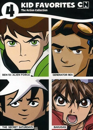 BEN 10 ALIEN FORCE/GENERATOR REX/SECRET SATURDAYS/BAKUGAN - Cartoon Network DVD - Image 1 of 1