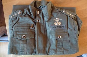 Jacke im Military-Stil Grösse 50/52 - wie zu Michael Jacksons Zeiten - sehr gut - Bild 1 von 6