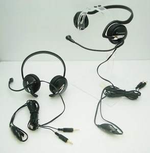 Lot of 2 New Plantronics .Audio 345 Black Neckband Gaming MultiMedia PC Headset - Picture 1 of 1