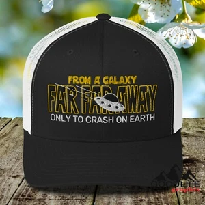 Cappello camionista Alien UFO Galaxy Far Away per uomo donna - Foto 1 di 22