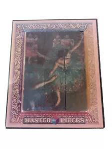 Puzzle~"Master Pieces" Wooden Blocks By Jugglers Juggling Ball Vtg 6-in-1 Puzzle - Picture 1 of 8