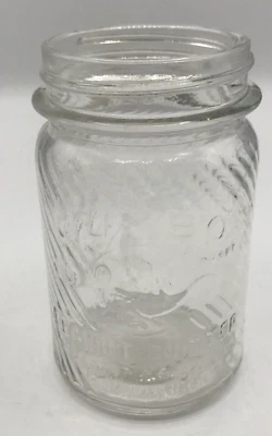Tarro de vidrio de mantequilla de maní Jumbo de colección escaso Frank Tea & Spice Cincinnati 1 lb. Foto 1 de 2