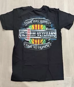 “Vietnam Veteran” Black T-Shirt by 7.62 Design - Size M / Medium - NEW! - Picture 1 of 5