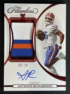 ANTHONY RICHARDSON 20/20 ROOKIE PATCH SU CARTONCINO AUTOGRAFO 2023 IMPECCABILE RPA - Foto 1 di 2