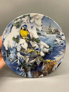Birds in Winter, Hutschenreuther Ursula Band Plate Germany - Picture 1 of 11