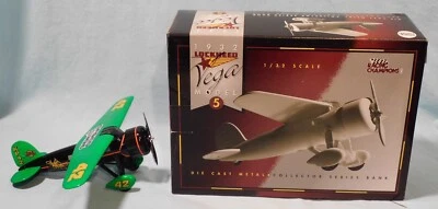 Lockheed 1932 Vega Model 5, 1/32 Scale Diecast Plane Bank, #42 - Image 1 of 4