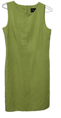 Sag Harbor Dress Size 8 Sleeveless Green Zipper Back Vacation Casual Work - Image 1 of 4