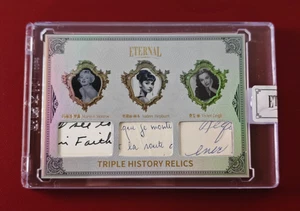 2024 Eternal Cuts Triple History Relics Marilyn Monroe Audrey Hepburn 19/50 - Picture 1 of 2