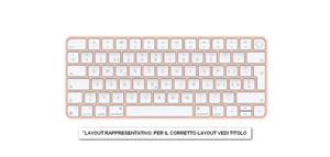 Apple Magic Keyboard (2021) Touch ID Qwerty ES Pink A++ Qwerty Spagnolo - Imagen 1 de 1