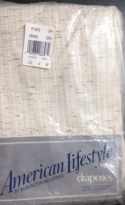 Vintage Burlington American Lifestyle Draperies One Pair ( 2 Panel) Fern 75 X 84 - Image 1 of 4