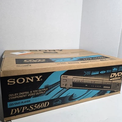 Sony DVP-S560D CD/DVD Player BRAND NEW FACTORY SEALED BOX NOS Y2K - Image 1 of 4