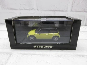 Diecast Car 1/43 MINI Champs MINI Mini Cooper S 2002 Yellow Model Car - Picture 1 of 4