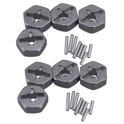 8X Aluminum Alloy 12mm Combiner Wheel Hub Hex Adapter Upgrades for  1440015270 - Image 1 of 4