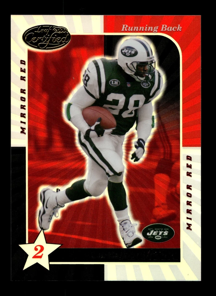 2000 Leaf Certified Mirror Red #134 Curtis Martin JETS - Image 1 of 2