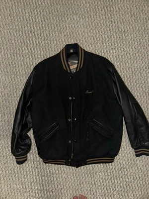 Vintage Guess Club by Georges Marciano Varsity Jacket – Wool & Leather, Small - Image 1 of 4