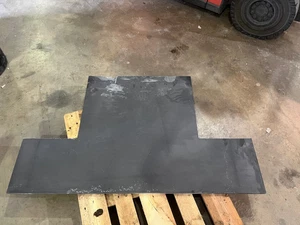 Black Brazilian Slate Riven Hearth 20mm T Shape - Bargain - Picture 1 of 2