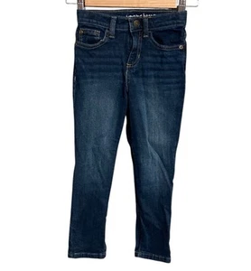Boys Jumping Beans Dark Wash Tapered Stretch Jeans - Size 6 - Picture 1 of 4