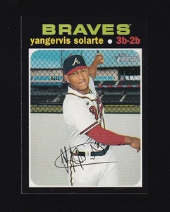 2020 Topps Heritage Yangervis Solarte #616 Atlanta Braves - Picture 1 of 2