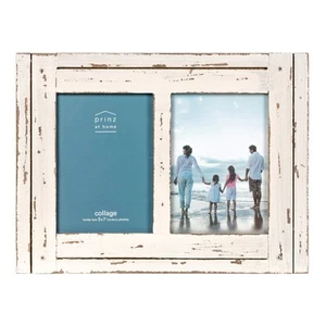 PRINZ Homestead 5-Inch by 7-Inch Distressed Wood Collage Picture Frame for Tw... - Picture 1 of 4