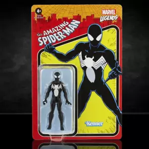 Figura de acción Amazing Spiderman Black Suite Marvel Legends Retro Collection 3,75" - Imagen 1 de 4