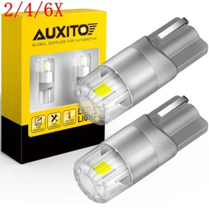 2/4/6X 12V T10 194 168 W5W Led Plate License White Light CANBUS Wedge Light Bulb - Picture 1 of 28