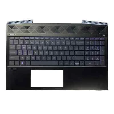 For HP Pavilion 15-CX TPN-C133 Palmrest Upper Cover US Keyboard Backlight - Image 1 of 4