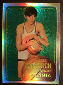 RARE 1996-97 Topps Finest Reprints REFRACTOR #123 Pete Maravich Excellent!! - Picture 1 of 9
