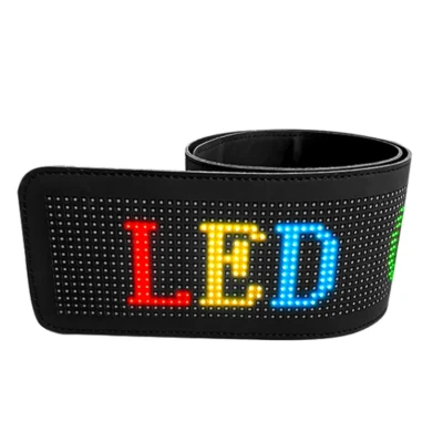 Flexible USB LED Car Sign Programmable Custom Scrolling Message Digital Display - Image 1 of 4