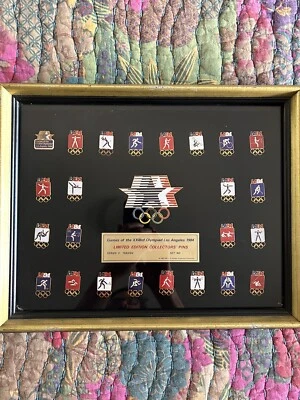 1984 Los Angeles Olympic Pin Sets #1-3, plus Sponsor Set With Documentation - Image 1 of 4