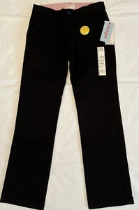 Cat & Jack Girls Black School Uniform Pants Straight Adjustable Waist NWT Size 8 - Picture 1 of 3